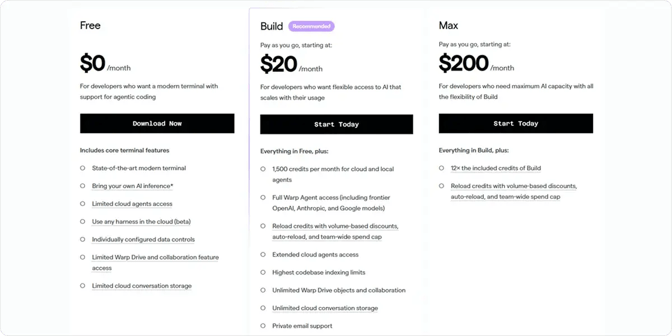 Warp pricing