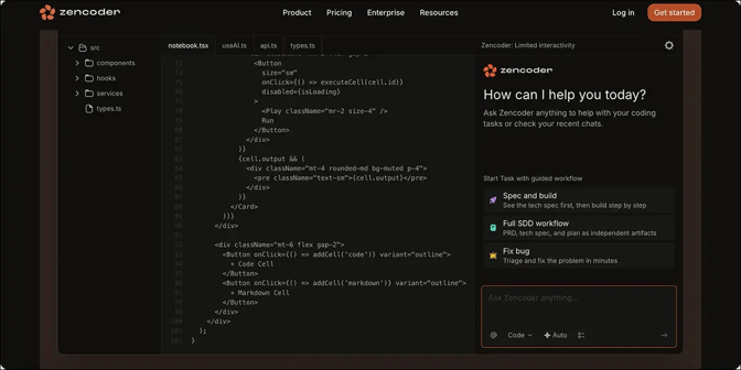 Zencoder coding agent example