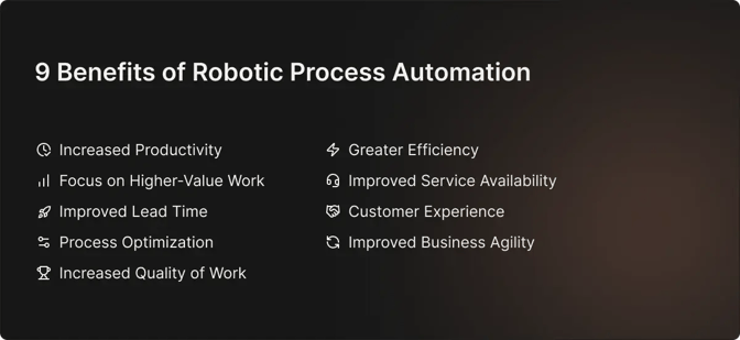 Benefits of Robotic Process Automation