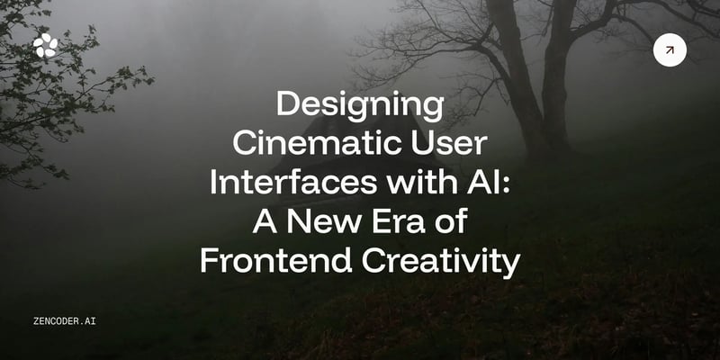 Cinematic UI Design with AI: Frontend Creativity Redefined