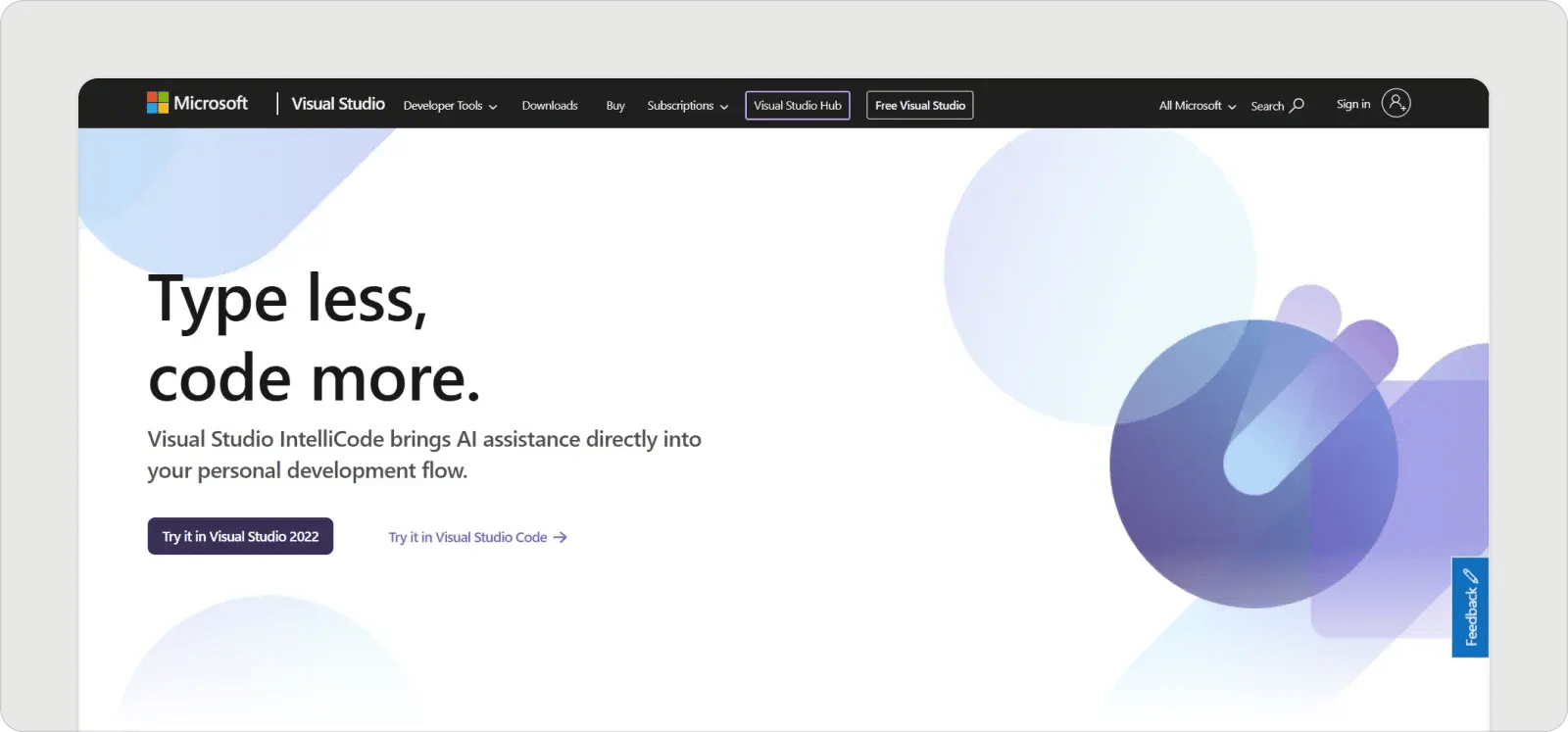 vs-intellicode-homepage