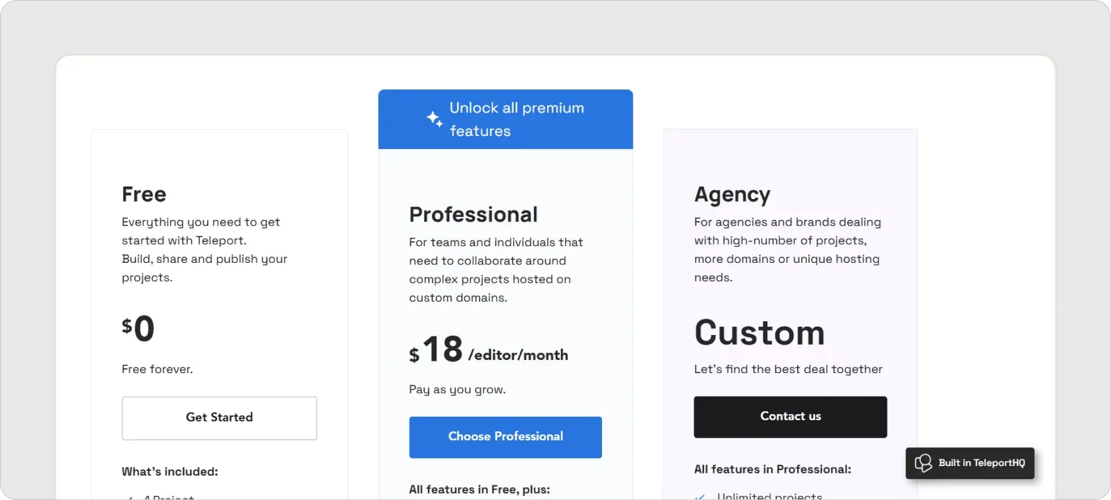 teleporthq-pricing