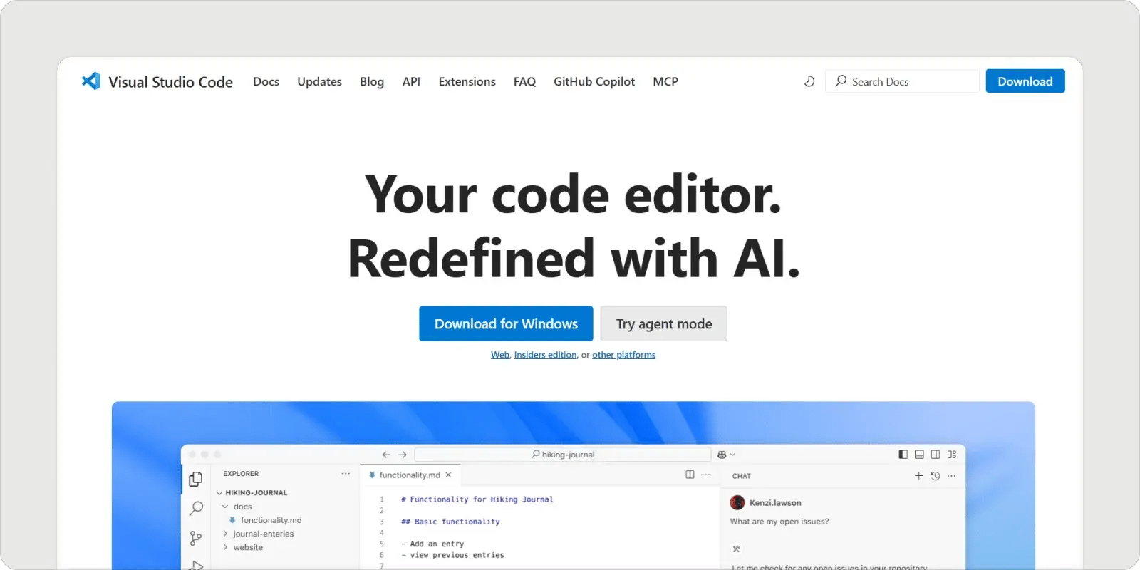 vsc-homepage