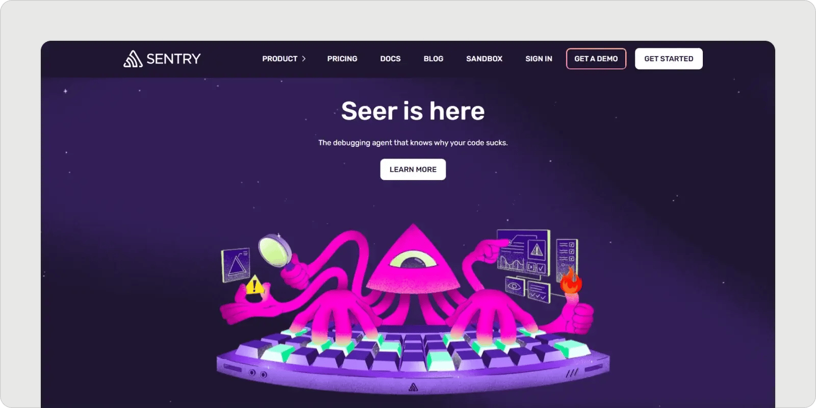 sentry-homepage