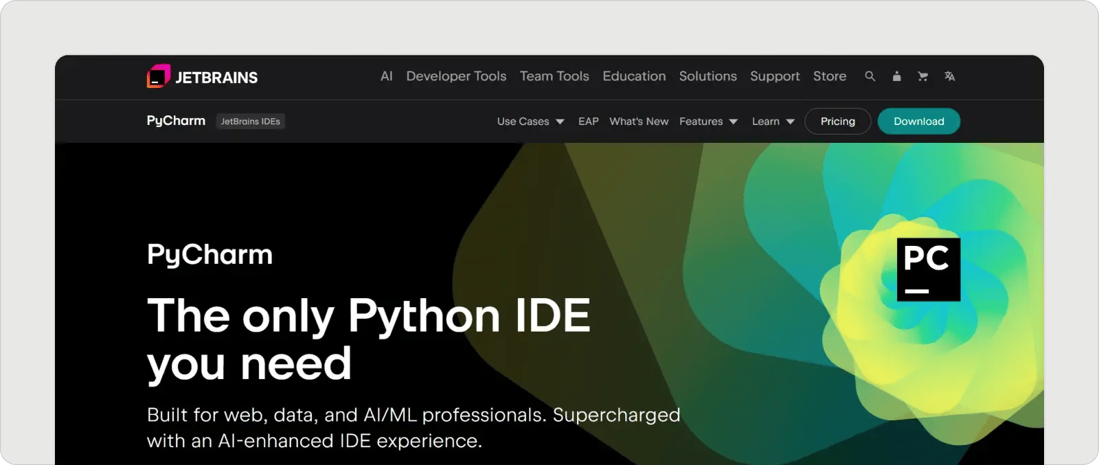 pycharm-homepage