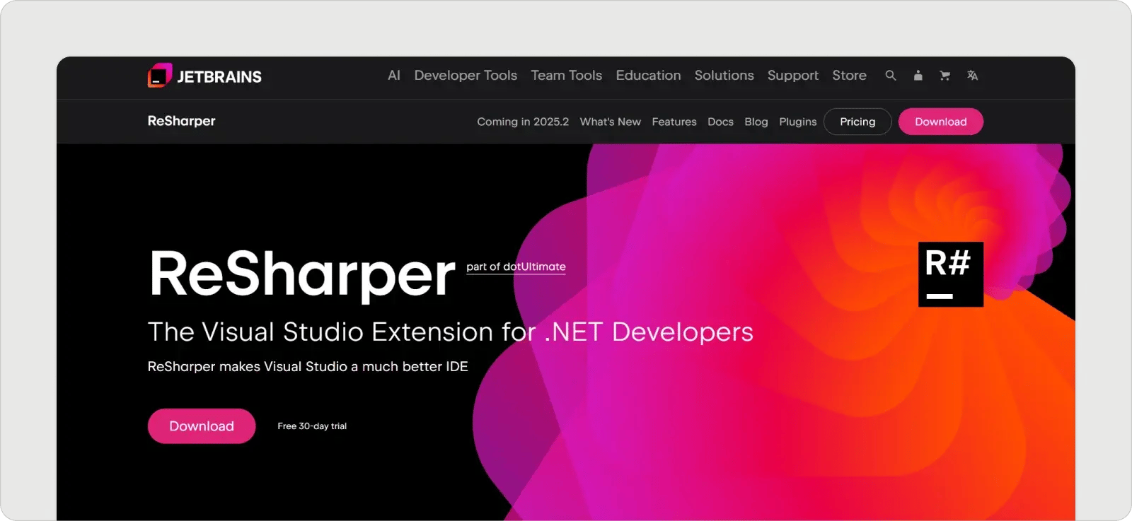 resharper-homepage