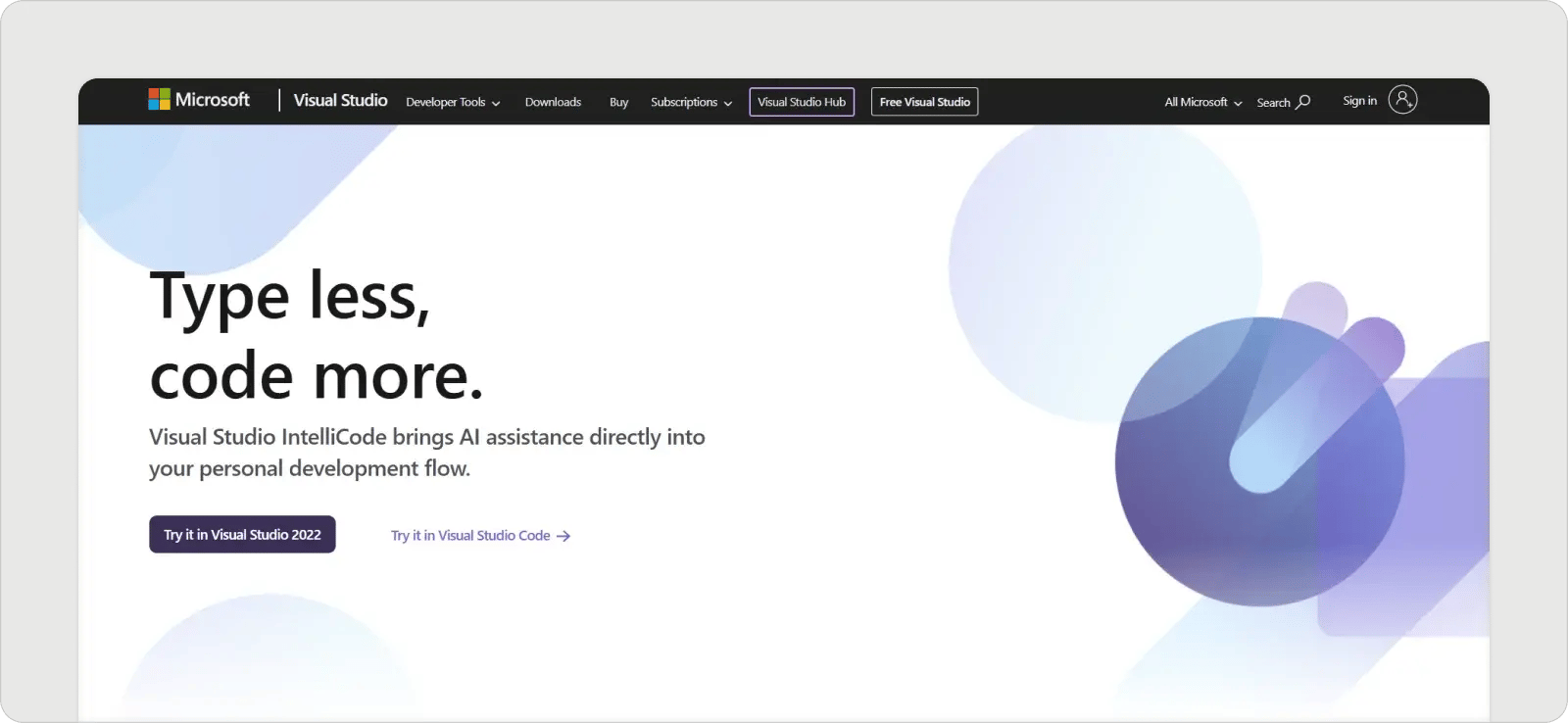 vs-intellicode-homepage