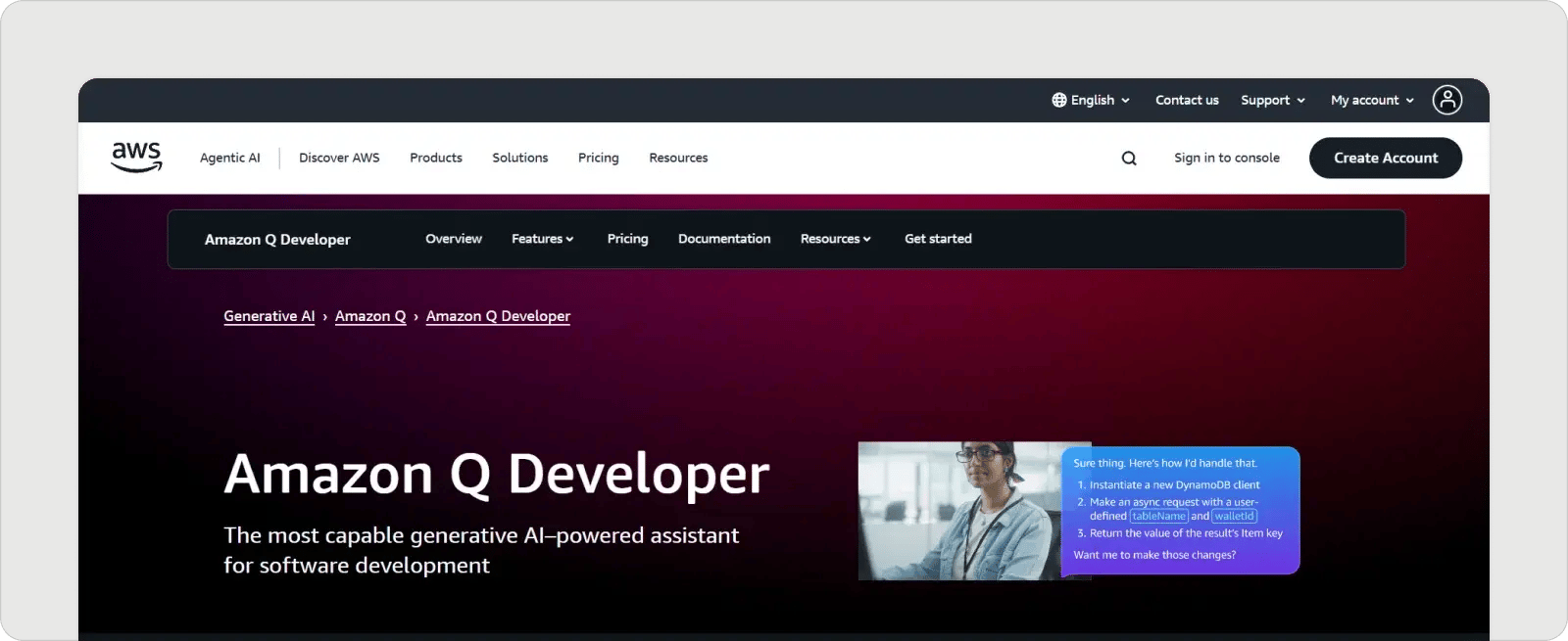 amazon-q-developer-homepage