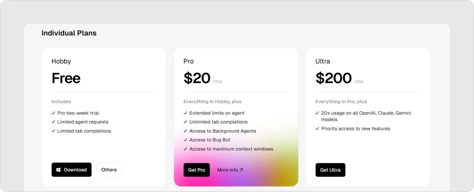 cursor-individuals-pricing
