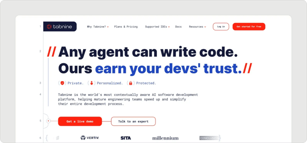 tabnine-homepage