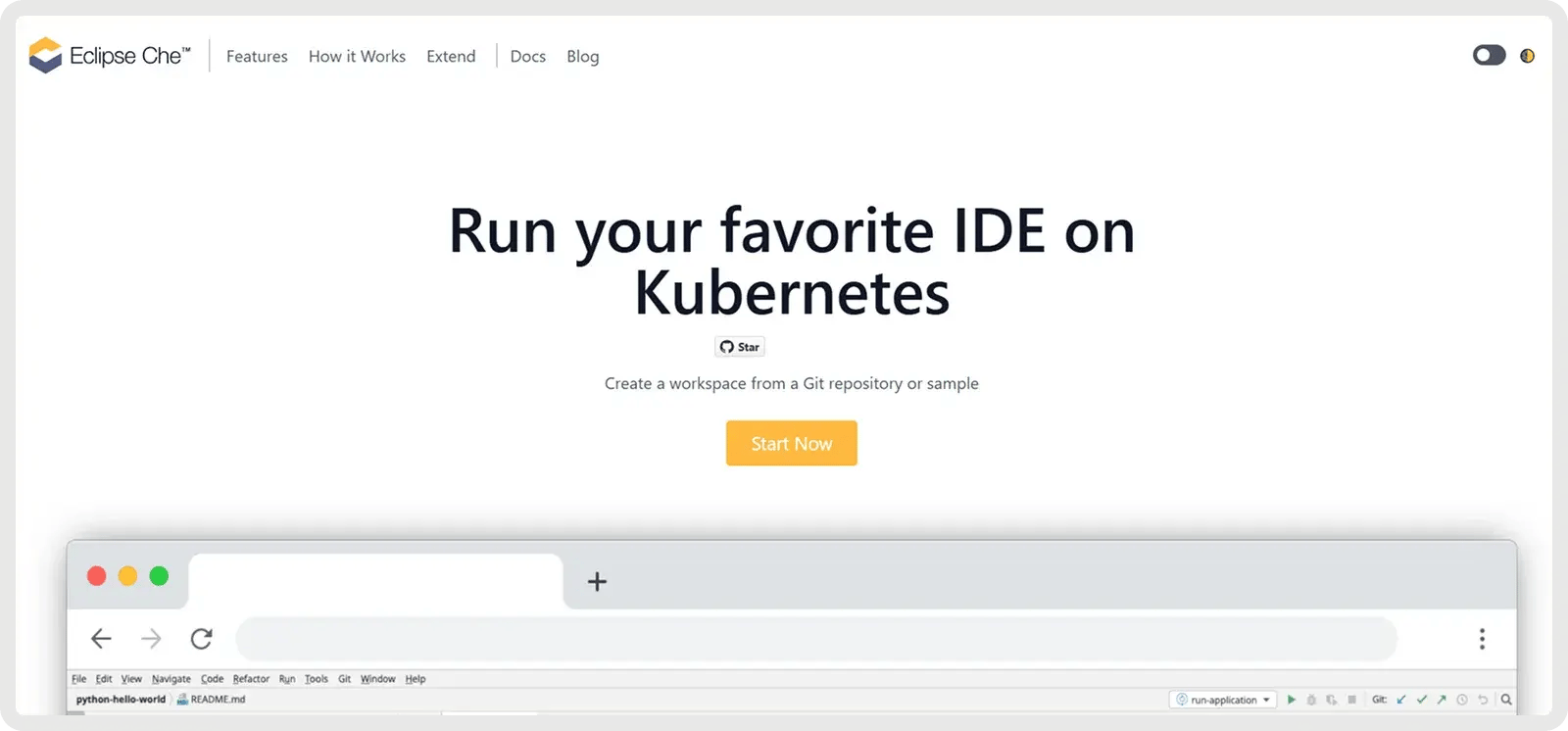 eclipse-che-homepage