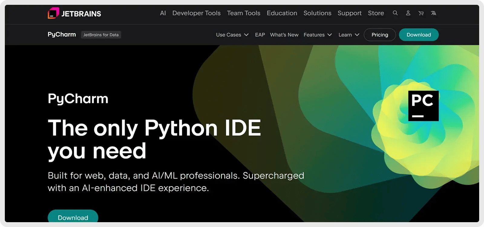 pycharm-homepage