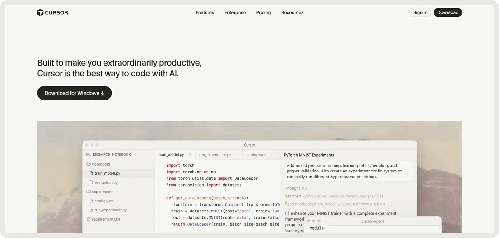 cursor-homepage