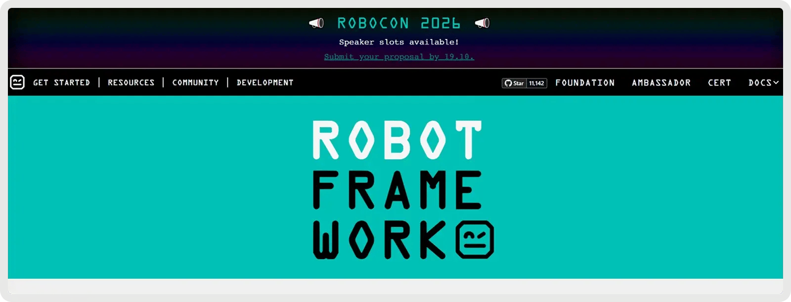 robot-framework-homepage