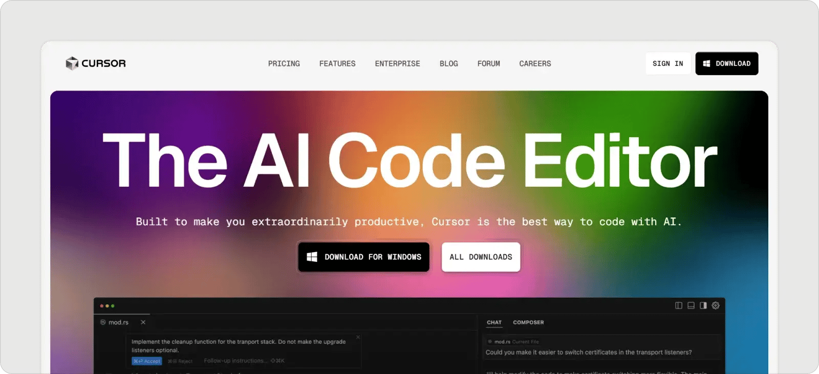 cursor-homepage