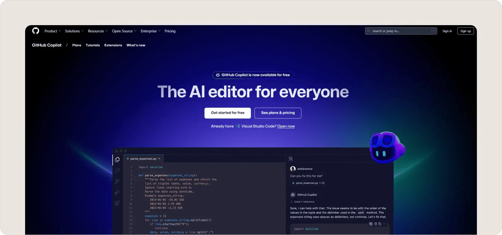 github-copilot-homepage