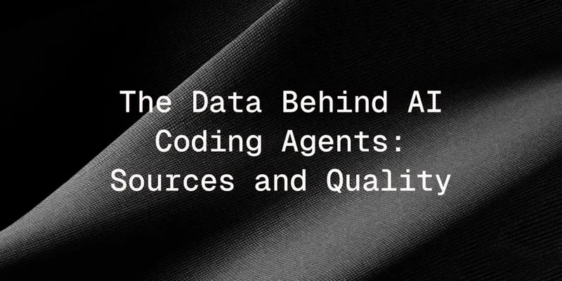 The Data Behind AI Coding Agents: Sources and Quality
