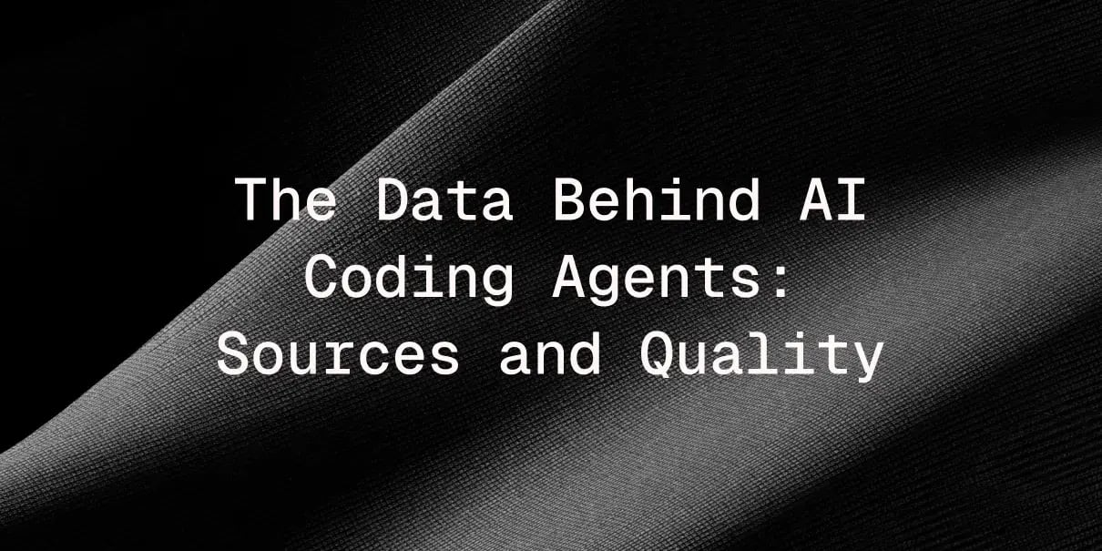 The Data Behind AI Coding Agents: Sources and Quality