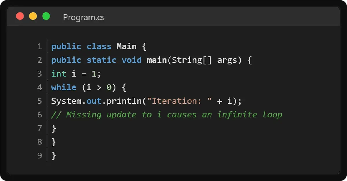 code-with-infinite-loop