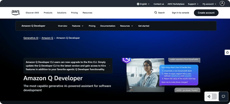amazon-q-developer-homepage