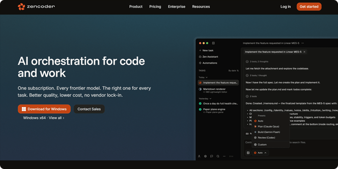 Zencoder Homepage