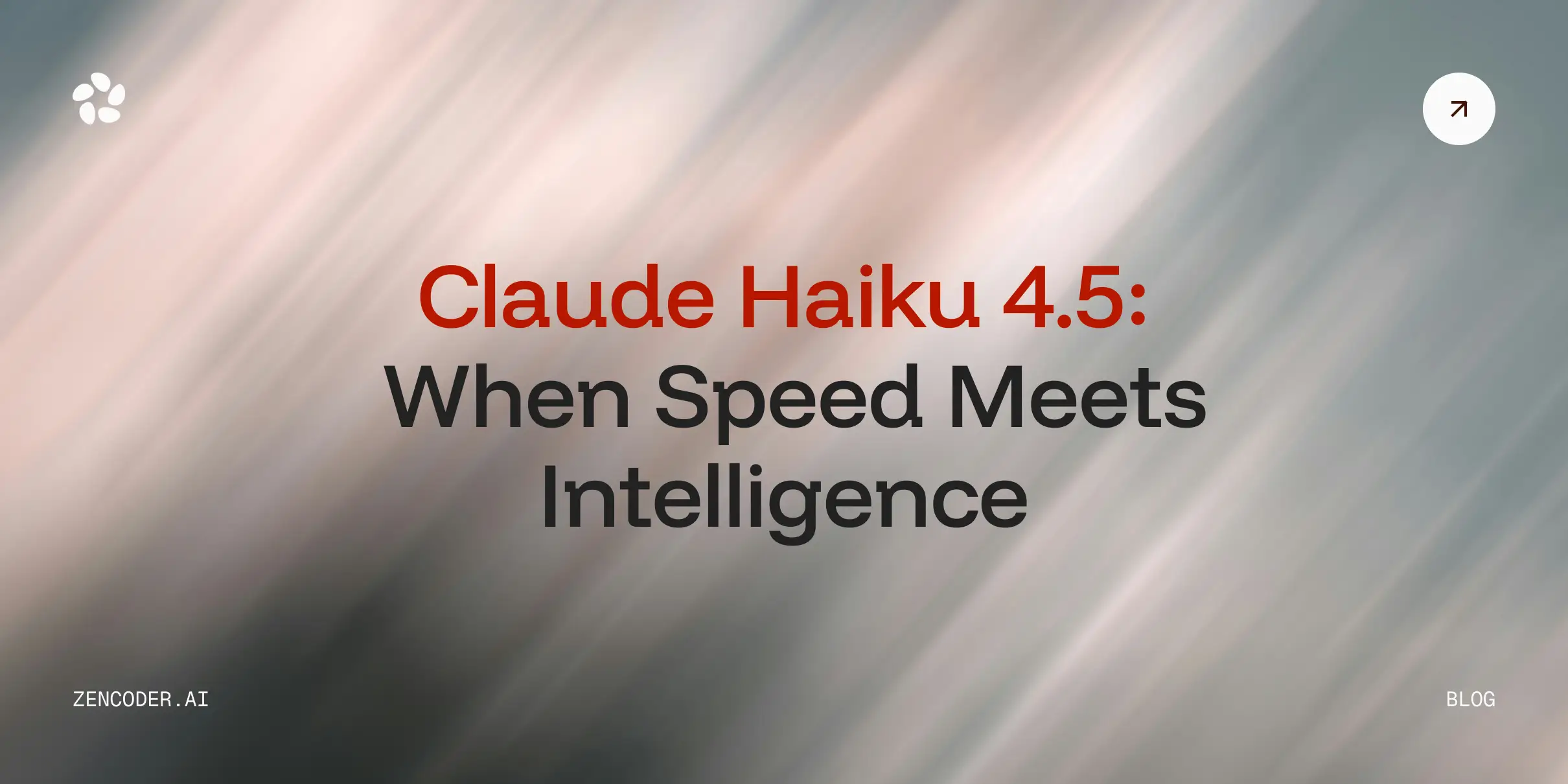Claude Haiku 4.5: When Speed Meets Intelligence