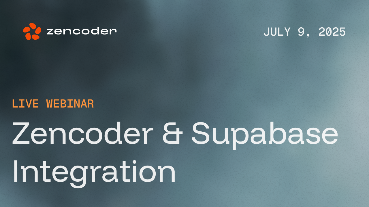 Zencoder × Supabase: Turning Queries into Code