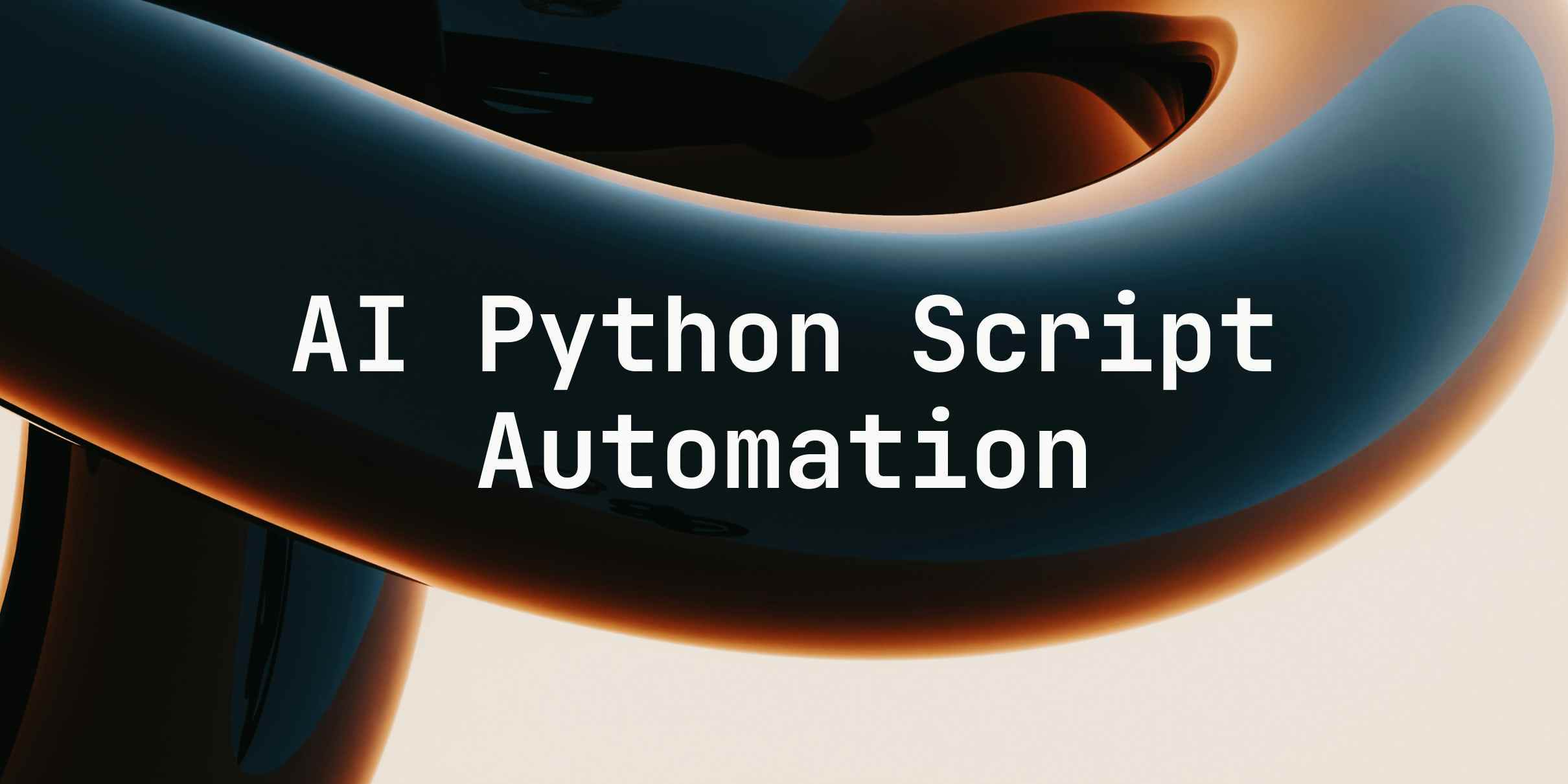 How to Automate Python Script Creation with AI Generators