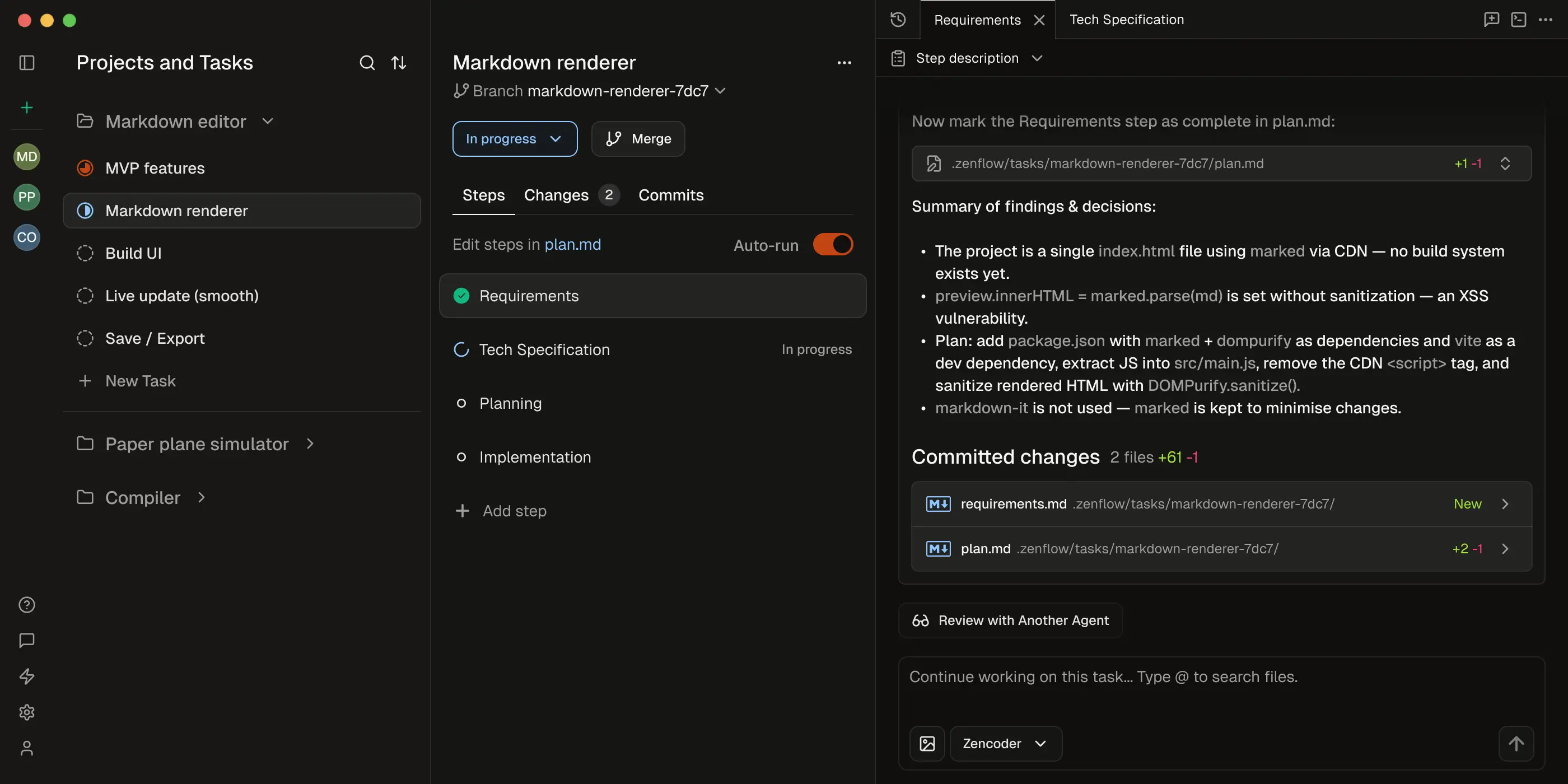 Zenflow 2.0 Homepage hero