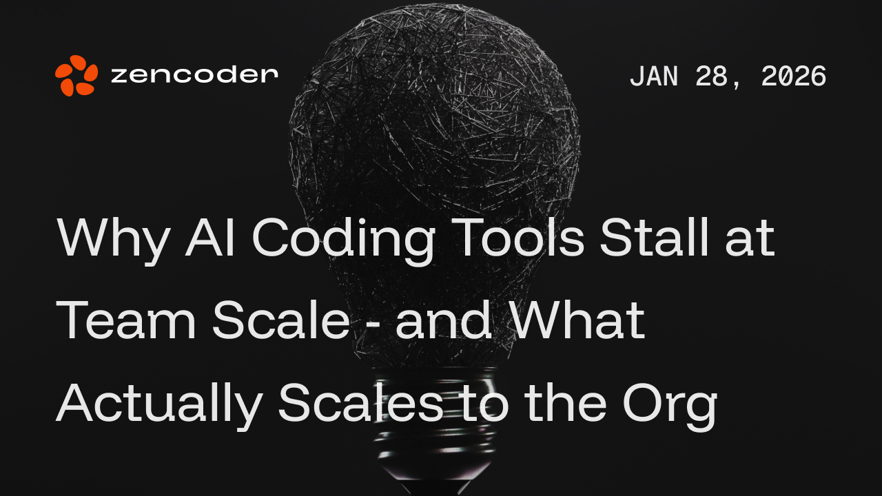 Why AI Coding Tools Stall at Team Scale - and What Scales to the Org