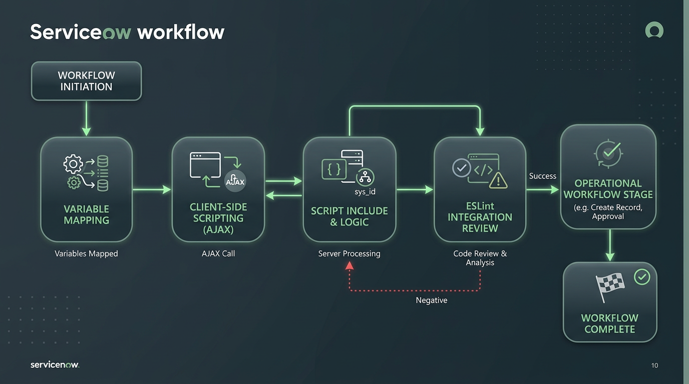Zenflow ServiceNow Custom Workflow Architecture