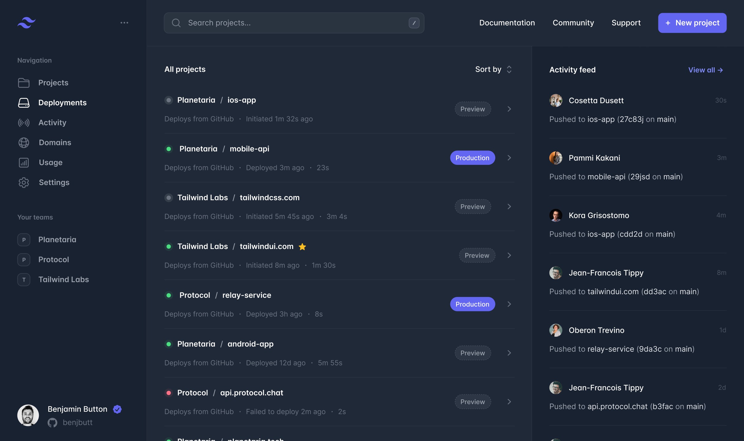 dark-project-app-screenshot